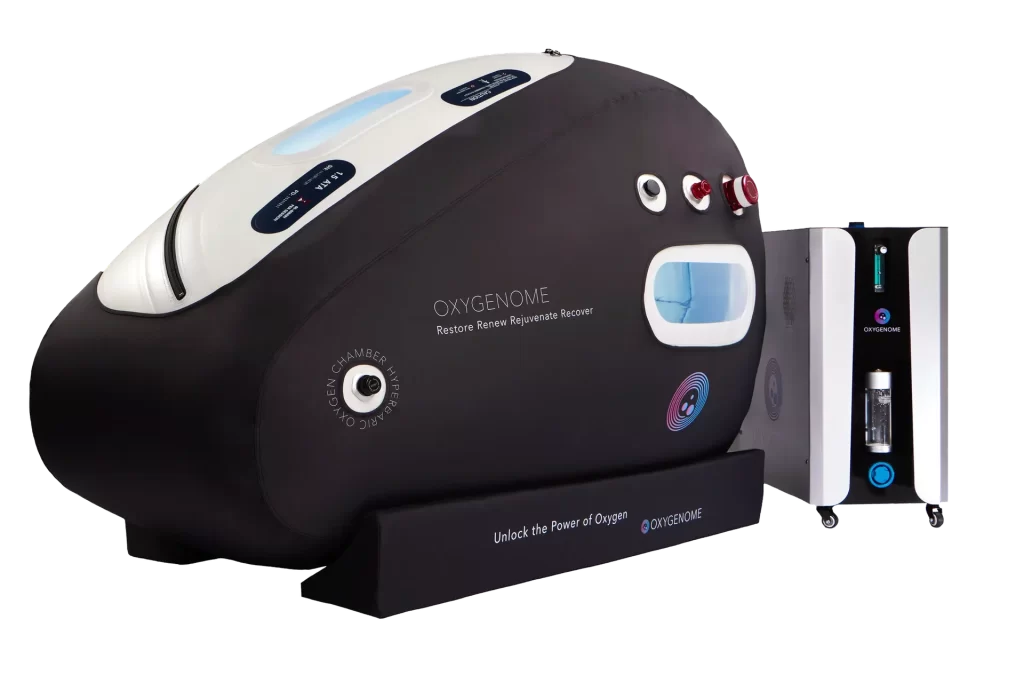 Oxygenome mild hyperbaric chamber with its oxygen concentrator, for home use in the UAE